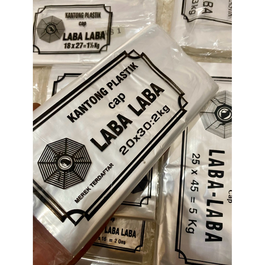 ถุงพลาสติก PP ใส ขนาด 20x30. พลาสติกแมงมุม 2 กิโลกรัม