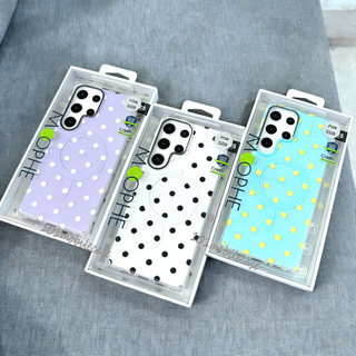 MOOPHE เคส S26ultra S25ultra เคสลายจุด แม่เหล็ก ชาร์จไร้สาย For Samsung S22 S23 S24 S25 S26 ultra Plus S25FE  S26Plus