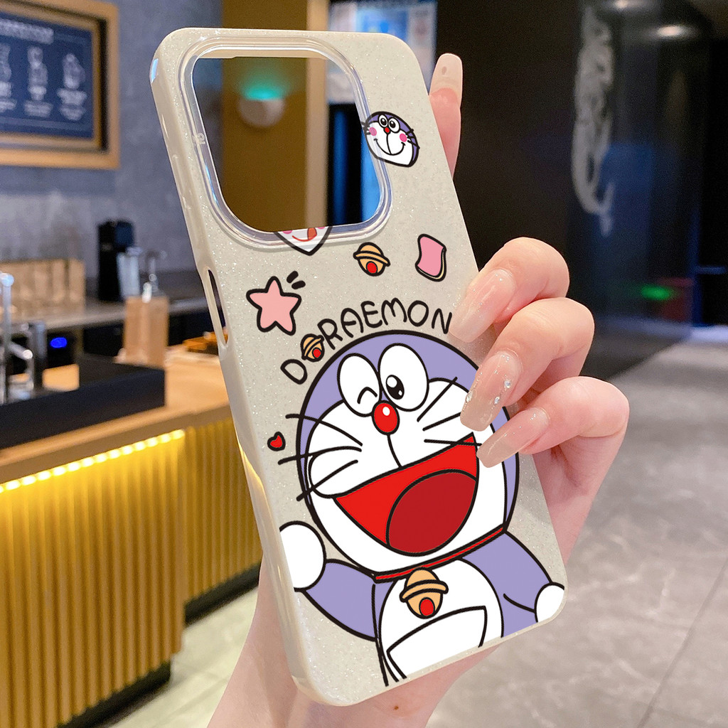 เข้ากันได้กับ Honor X8B X8A X9B X6B 200 Lite Cool Doraemon Reflactive Hard Case Cover SF