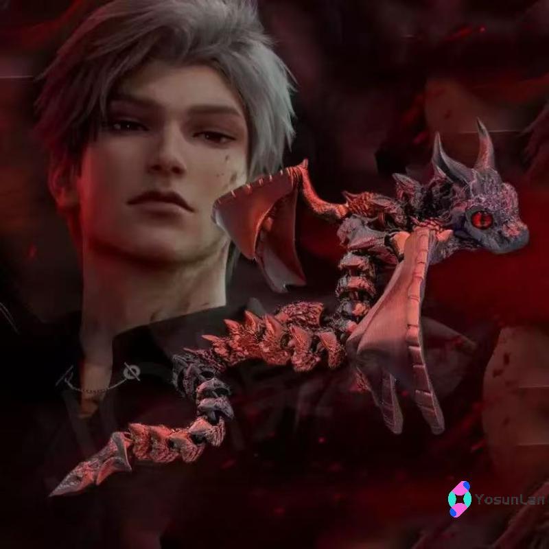 YosunLan] 1 ชิ้นมังกรประกบ Fidget Dragons เครื่องประดับเดสก์ท็อปใหม่ 3D พิมพ์ Wyvern Dragon มีปีกจําลองรุ่นของขวัญใหม่ ราคา ถูกที่สุด ดีลบีเคเค แกลเลอรีภาพที่ 7