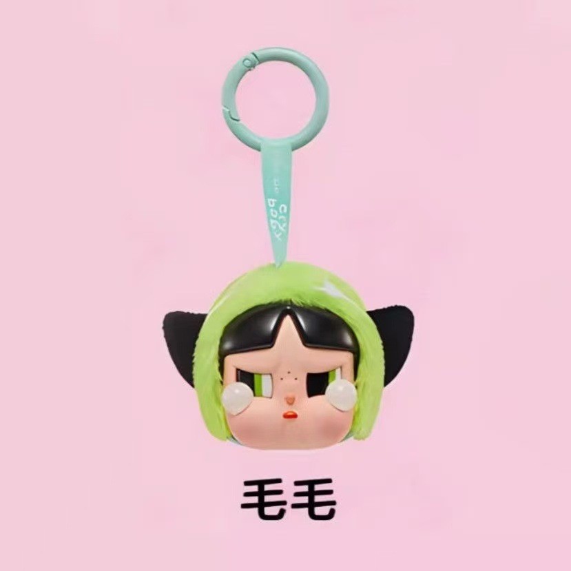 สินค้าใหม่ ซีรีส์ The Powerpuff Girls ตุ๊กตาร้องไห้ หุ่นหน้าคละ กระเป๋าขนสัตว์ พวงกุญแจ ของขวัญ