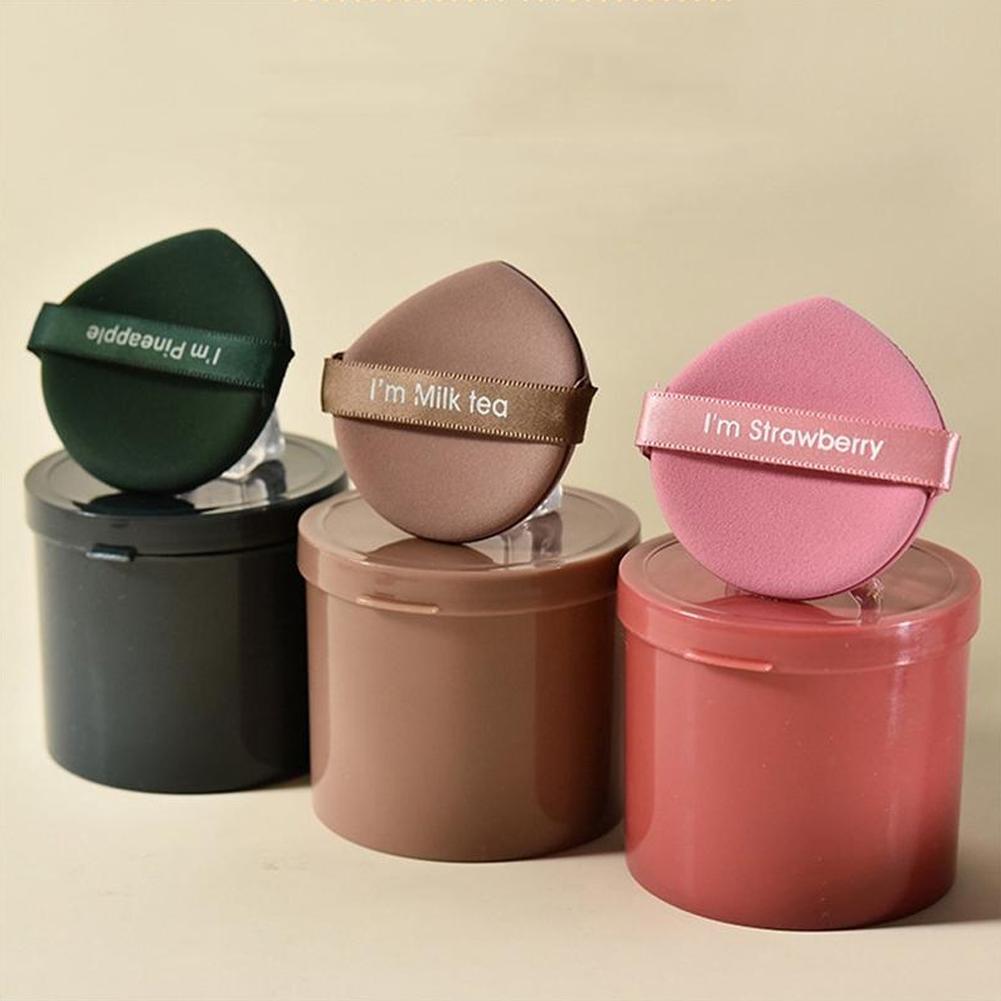 กล่องแต่งหน้า Bb Air Cushion Makeup Powder Puff Wet Foundation ฟองน้ําแห้ง M5f0