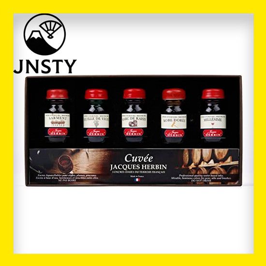 【Direct From Japan】 HERBIN ink coffret "Cuvee" (set of 5 inks 10ml each) for fountain pen/glass pen 