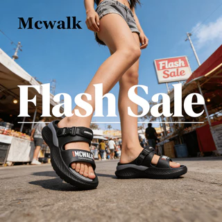 MCWALK EVA รองเท้าส้นแบน Unisex Commuter ปลอดภัยสบายเท้ารองรับ Anti-Bacterial Anti-Slip MC2409-1
