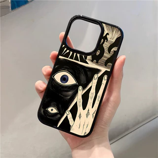 เคสอะคริลิคใสแข็งลายสัญลักษณ์ลึกลับสมัยใหม่ สำหรับ iPhone 11 12 13 14 15 16 Pro Max iPhone 13 iPhone 15 Pro Max ดีไซน์สว
