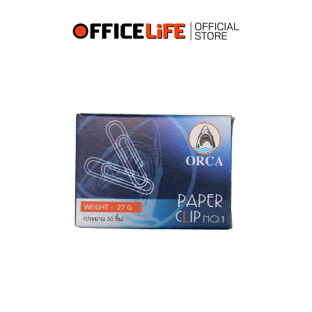 ORCA مشابك ورق فضية دائرية / مربعة (50 مشبك) — صورة 2