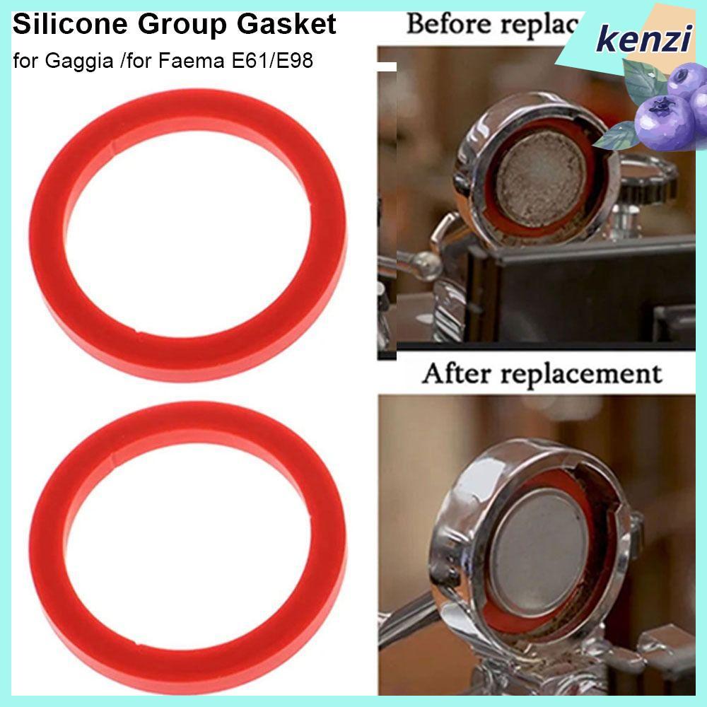 KENZI 1 ชิ้นปะเก็นกลุ่มซิลิโคน, E61 Leakproof Group Head Seal Kit, 8.0 มิลลิเมตร O-Ring ปะเก็น Coffe