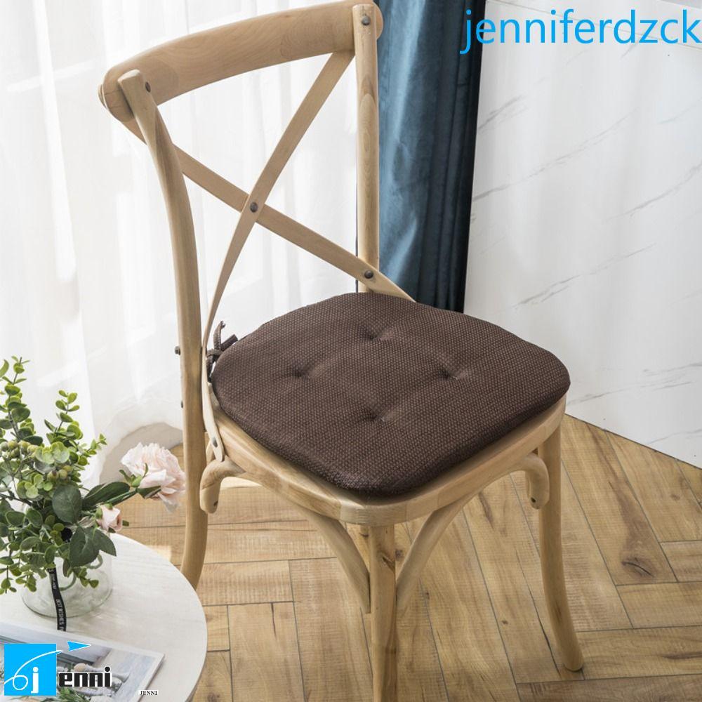 JENNIFE เบาะรองนั่งนุ่มสบายสีทึบผ้าฝ้าย-ramie Butt Relaxing Home Seat Mat