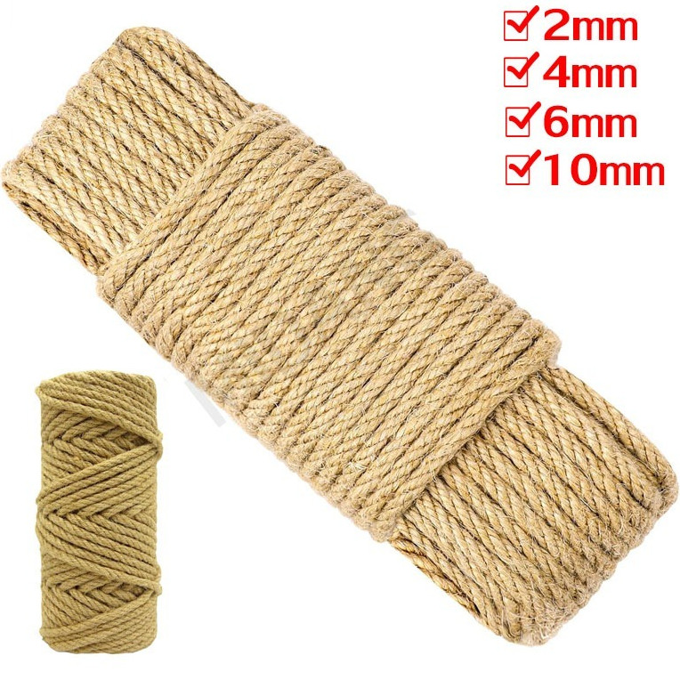 ที่ลับเล็บแมว เชือกแมว 2mm 4mm 6mm 10mm ของเล่นแมว เชือกแมวข่วน ส่งจากไทยภายใน 24 ชม.