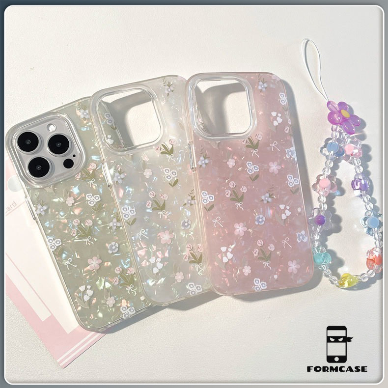 แอปเปิ้ลโทรศัพท์ ส่งจากไทย หน้าจอเต็มไปด้วยดอกไม้และพืช สำหรับ iPhone 16 15 14 เคสไอโฟน 13 12 11 PRO MAX X XS MAX XR