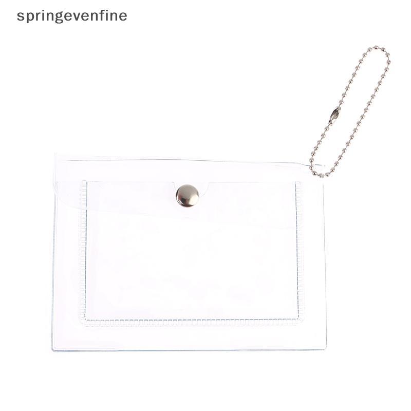 กระเป๋าเงินพกพาสำหรับบัตรเครดิตและเหรียญ Women's PVC จาก Springevenfine ใส่บัตรธุรกิจได้ มีซองใส่เหร