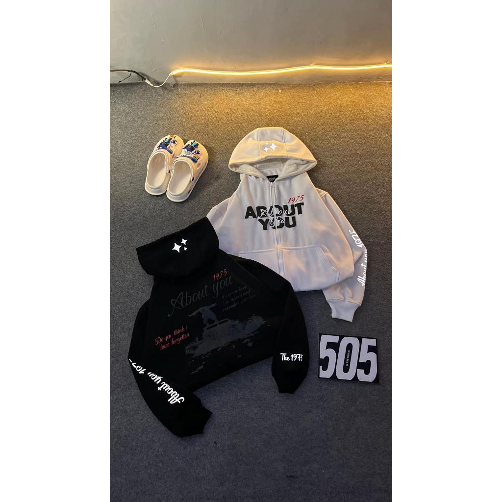 JACKET ABOUT YOU V2 บทความใหม่สะท้อนแสง Light Up โฟมหน้าจอการพิมพ์โฟม Moto street สไตล์แจ็คเก็ต