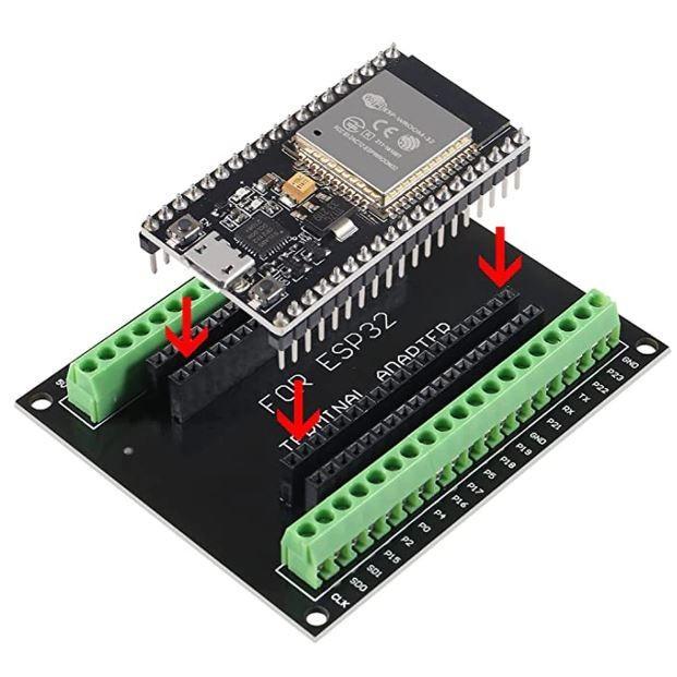 Terminal Screw Shield 38PIN GPIO บอร์ดขยายสําหรับ ESP32 [ELCA]