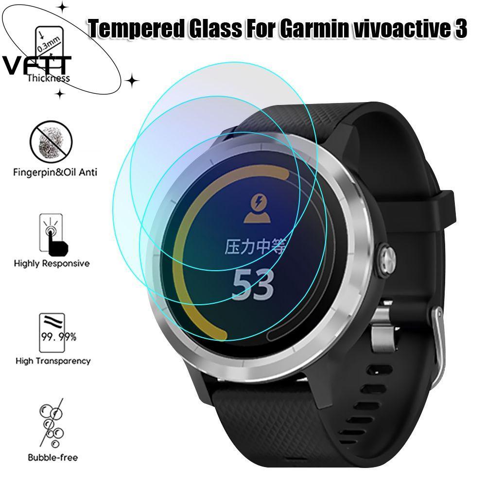 VFTT 3 ชิ้นสําหรับ Vivoactive 3 9H Smart Watch กระจกนิรภัย