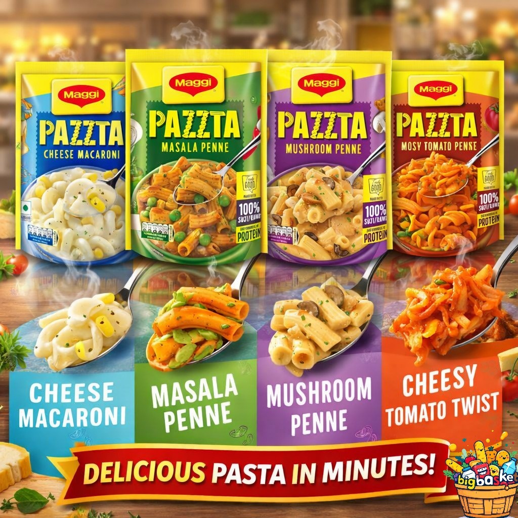 Maggi Instant Pasta  Cheesy Tomato Twist/Mushroom Penne 68.5g.