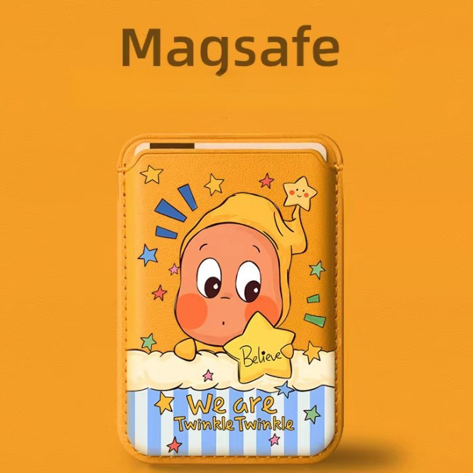 หมวกปลายแหลม Starman MAGsafe Magnetic Card Holder Leather Card Holder