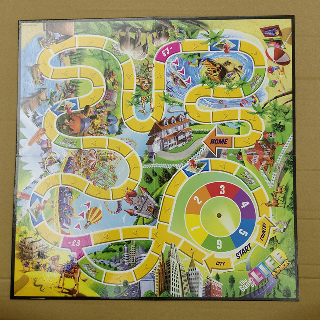 The Game-Of-Life Junior: เกมกระดานครอบครัวเล่มแรกของฉันสําหรับเด็กอายุ 5 + พร้อมการ์ดผจญภัย 88 ใบและ