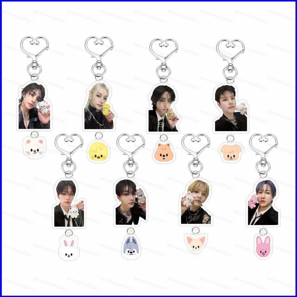 G2P Stray Kids Bang Chan อะคริลิคพวงกุญแจจี้กระเป๋าเป้สะพายหลัง Hwang Hyun-Jin สไตล์เดียวกัน P2G