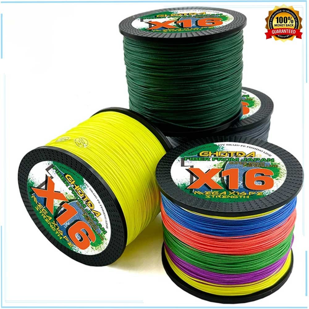 GHOTDA สายจิ๊กกิ้ง PE 100-300 เมตร สำหรับตกปลาทะเล 25-200 ปอนด์ Multifilament Fishing Mainline