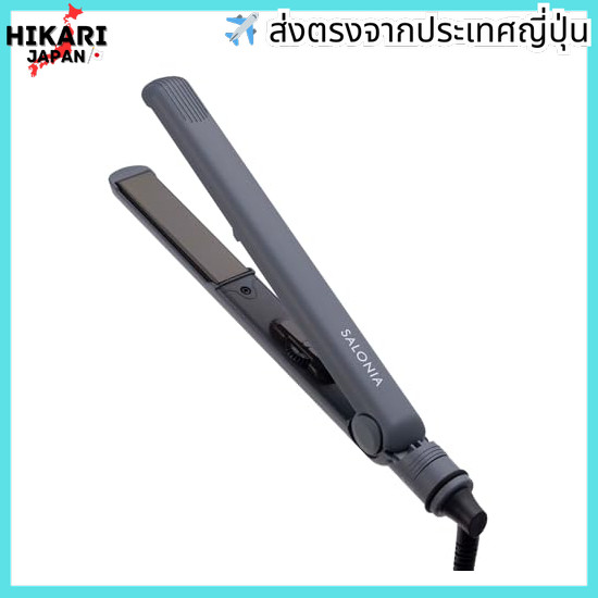 จากประเทศญี่ปุ่น✈ SALONIA SALONIA Straightening Iron Hair Iron with Heat Resistant Pouch, Internatio