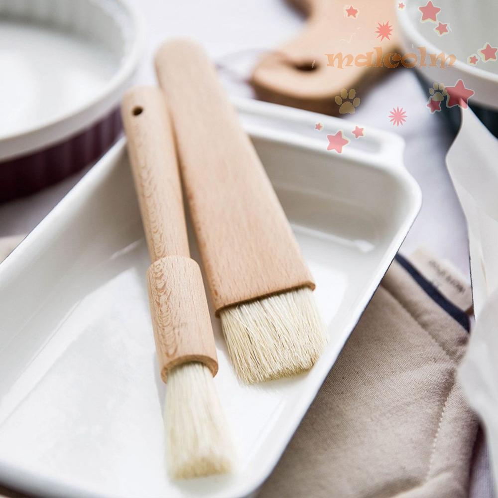 MALCOLM Pastry Brush BBQ Wooden Handle BBQ Baking Kitchen Spreading Sauce Baster