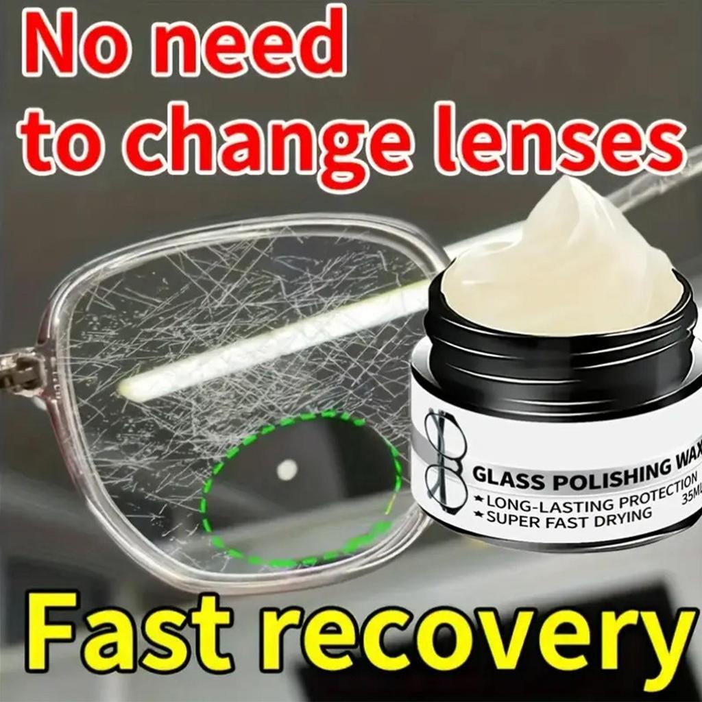 Quick Lens Scratch Polishing Kit ซ่อมแว่นตาอเนกประสงค์ Wax Scratch Remover ทําความสะอาดวาง