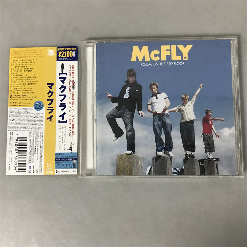 (Japan Edition ) 流行 书McFly – Room On The 3rd Floor CD jia16