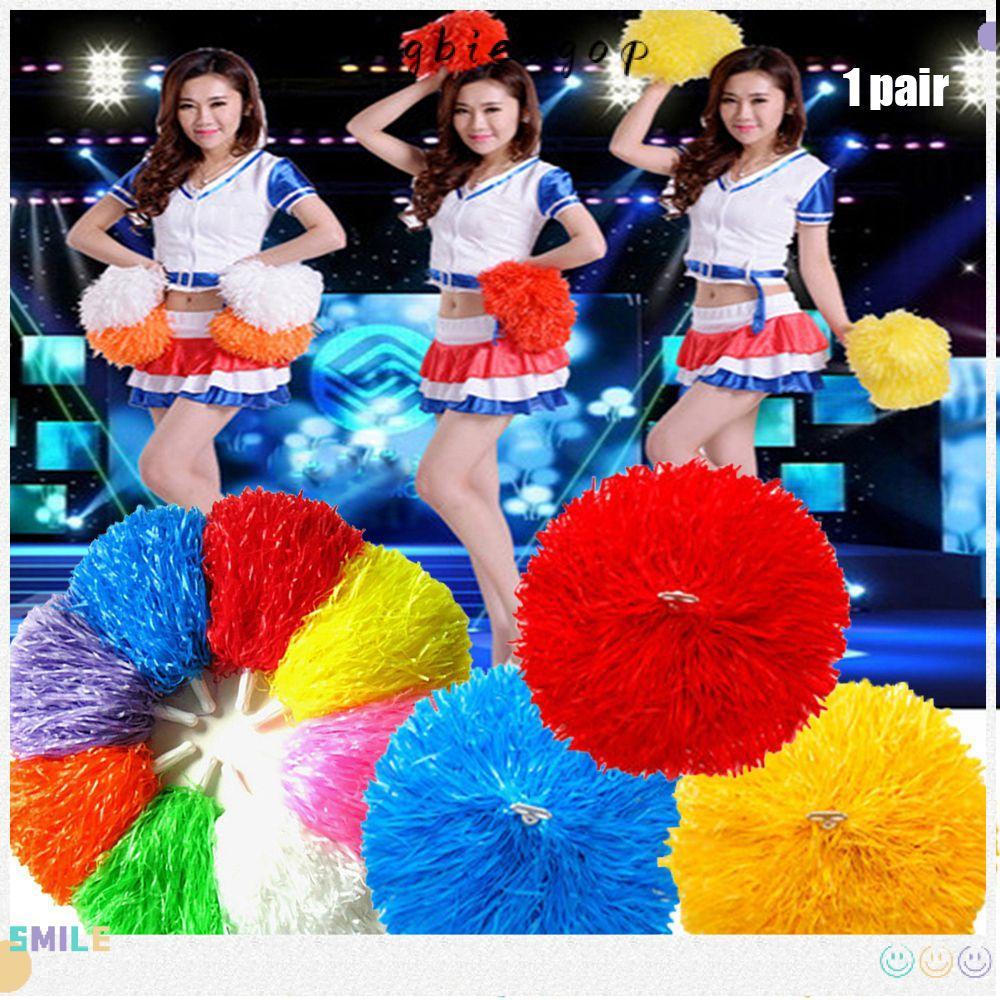 BIGBAEAKOP 1 คู่เชียร์ลีดเดอร์ปอมปอม Double hole handle Concert Dress เครื่องแต่งกาย Dance Party Dec