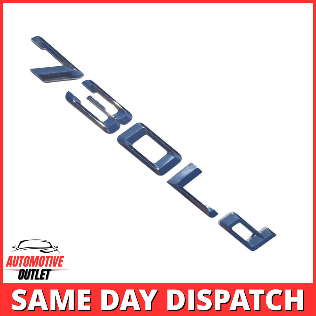 730Ld LETTERING REAR BOOT LID TRUNK BADGE EMBLEM สําหรับ BMW 7 SERIES, CHROME