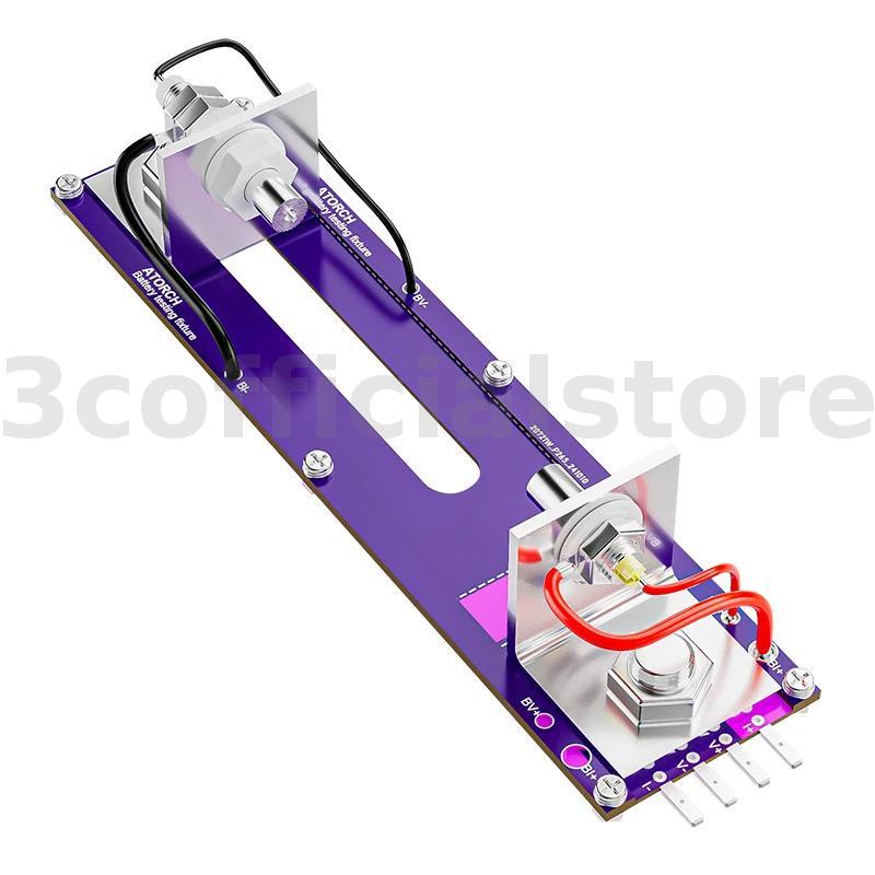 ATORCH 20A 4-wrie ขาตั้งทดสอบแบตเตอรี่ 18650 เครื่องทดสอบความจุความต้านทานภายในติดตั้งที่นั่งเครื่อง