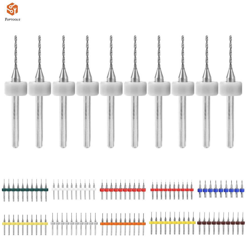 ดอกสว่านคาร์ไบด์ 10 ชิ้นสําหรับ PCB Fabrication ไม้อะคริลิคอลูมิเนียม PVC