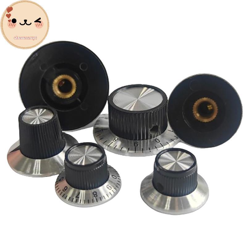 Chee 1PC 6MM Shaft Effect Pedal Knob DIY อุปกรณ์เสริม Chrome Top Vintage กีตาร์ AMP เครื่องขยายเสียงลูกบิดตัวบ่งชี้ลูกบิด EN