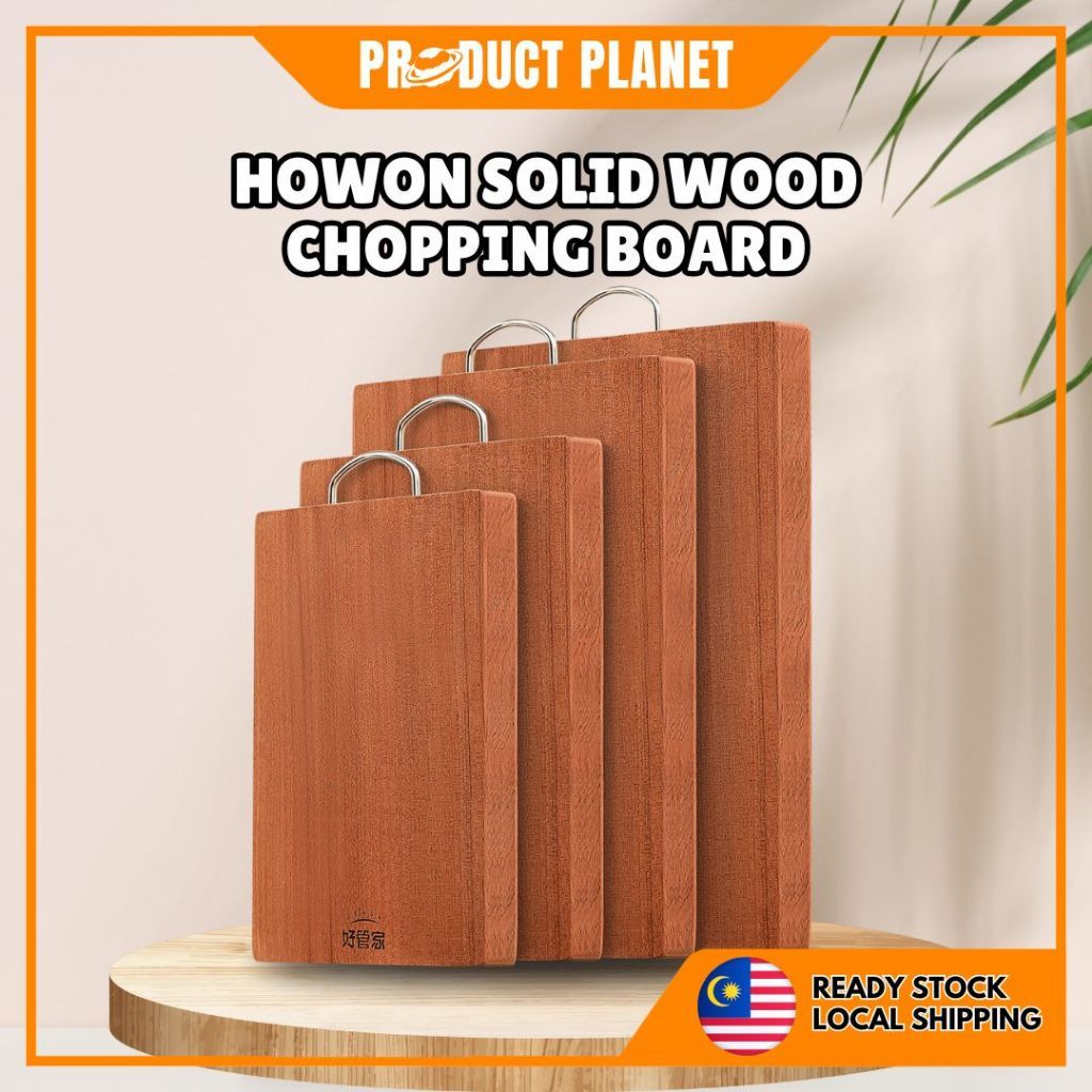 HOWON เขียงไม้เนื้อแข็ง Papan Pleomtong HOWON Kayu Padu Anti Kulat Tahan Lasak