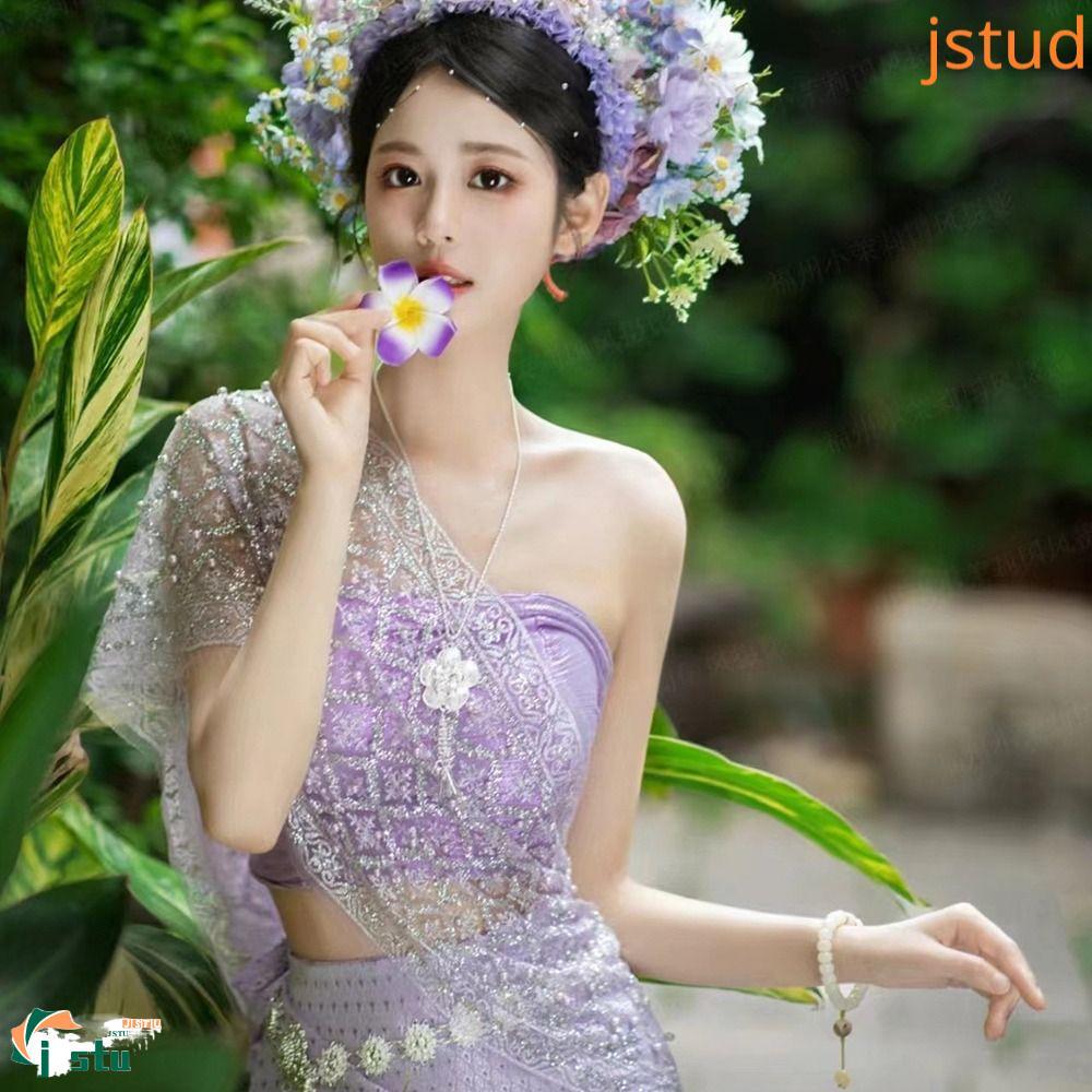 EDGAR ชุดเทศกาลสงกรานต์, Boob Tube Top Ethnic Thailand Festival Skirt Set, Elegance Vintage Traditio