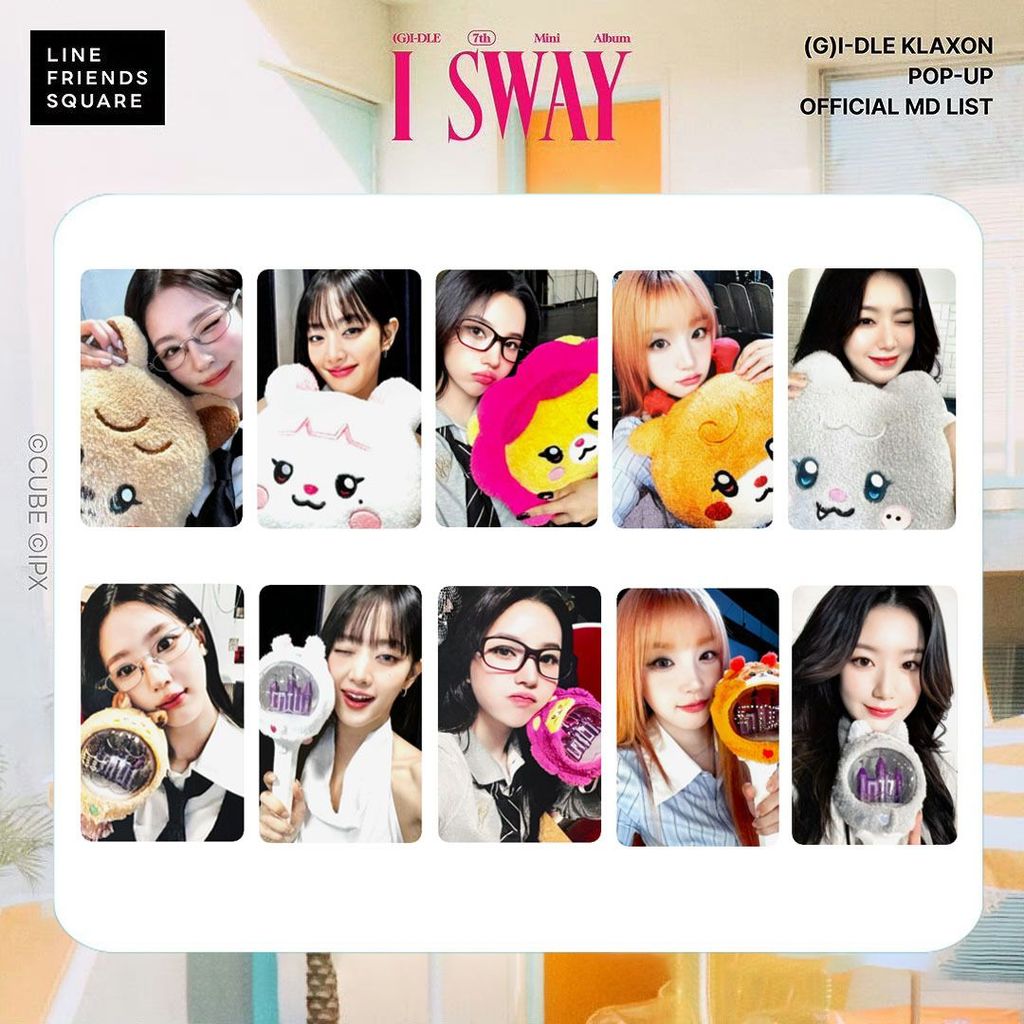 (G) I-DLE อัลบั้มแฟลชการ์ด "I SWAY" รอบโปสการ์ด