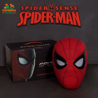 GEMBIRA TOYS 1:1 Spiderman Headgear Superhero Spiderman Mask Bisa Berkedip Topeng Miles