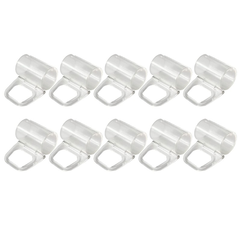 Cozy 10 Window Wireless Shade Pull Down Clips สําหรับ Rod Blind Grip Clear Handle