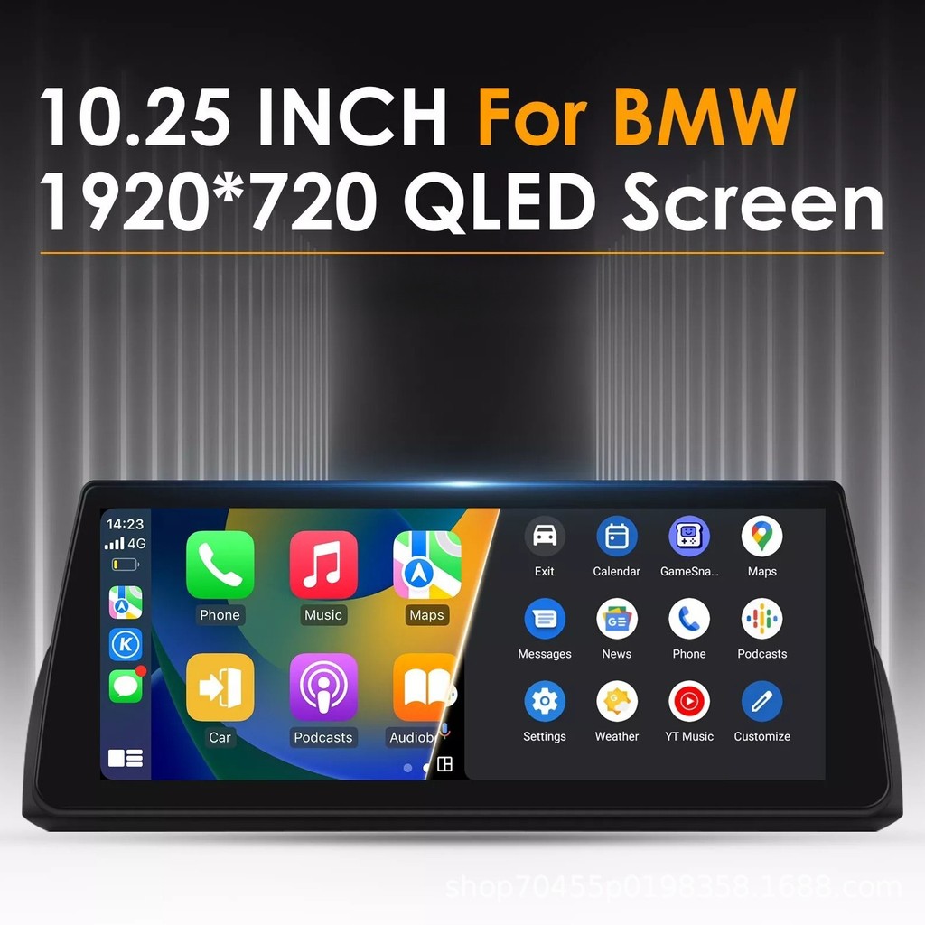 เหมาะสําหรับ 09-12 BMW 3 Series E90 E91 E92 E93 CIC หน้าจอขนาดใหญ่ Android Carplay Navigation GPS