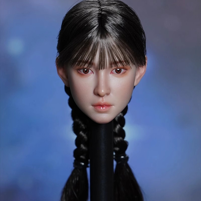1/6 ประติมากรรมหัวหญิง SDH042 God-like Ren Min Beauty Head Sculpture ตุ๊กตาเคลื่อนย้ายได้รุ่นพร้อมสต็อก