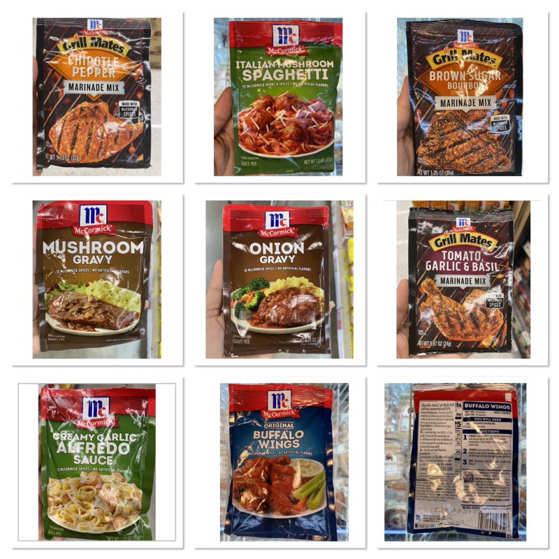 แม็คคอร์มิคซอสผง สำหรับทำซอส พาสต้าครีมชีส ผสม กระเทียม 35g. McCormick Creammy Garlic Alfredo Sauce 