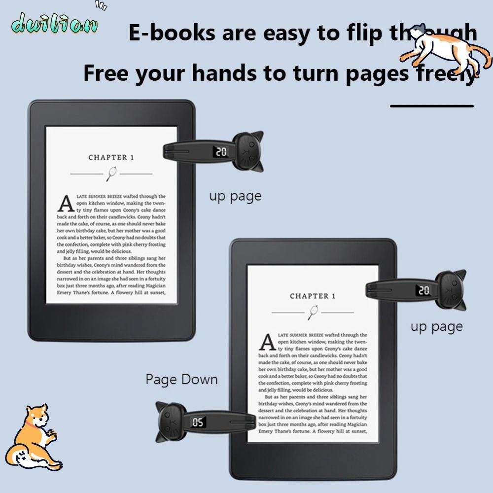DUILIAN Electric Auto Page Turner, ABS Mini Finger Clicking Device, Bluetooth-เข้ากันได้กับ Quick Cl