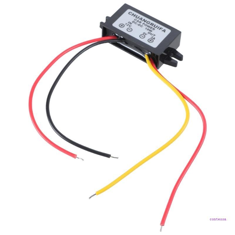 CON ตัวแปลงกันน้ํา 12V ขั้นตอนลงถึง 6V 18W สูงสุด 3A สําหรับ DC สําหรับแหล่งจ่ายไฟ DC N