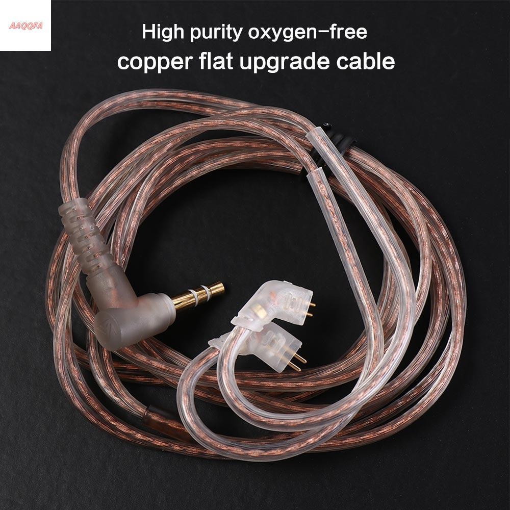 2Pin สายหูฟังชุบเงิน B/C Pin 2Pin สาย Twisted สายอัพเกรด High-Purity ZS10 สายหูฟัง