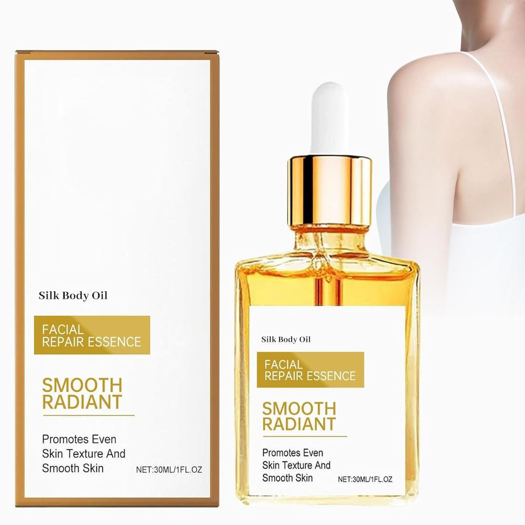 GOLD Silk Body Oil,Silk Body Oil, Oil,Bath & Shower Oi-l สําหรับปลอบประโลมและไฮเดรต, สดชื่นไม่เหนียว