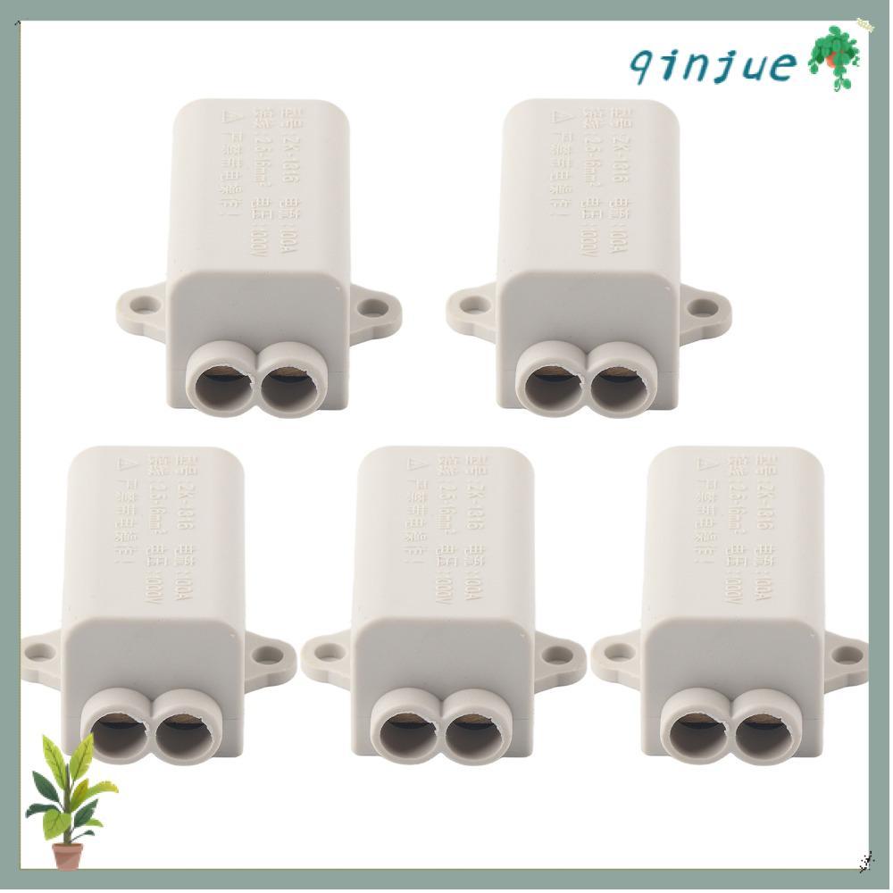 QINJUE 5 ชิ้น Terminal Spliter, ZK-1316 100A Parallel Spliter, Parallel Connector 1000 โวลต์ 2.5-16 