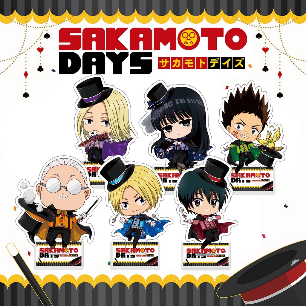 อะนิเมะ Standee รุ่น Sakamoto วัน Mica พวงกุญแจตัวอักษร Taro Sakamoto Shin Nagumo Osaragi โต๊ะเรียนต