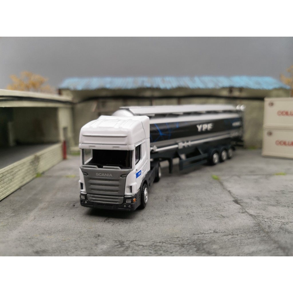 [สต๊อกพร้อม] 1: 87 WSI SCANIA YPF Oil Tank Car Model Non-herpa waking schuco Oil Tank Trailer Truck 