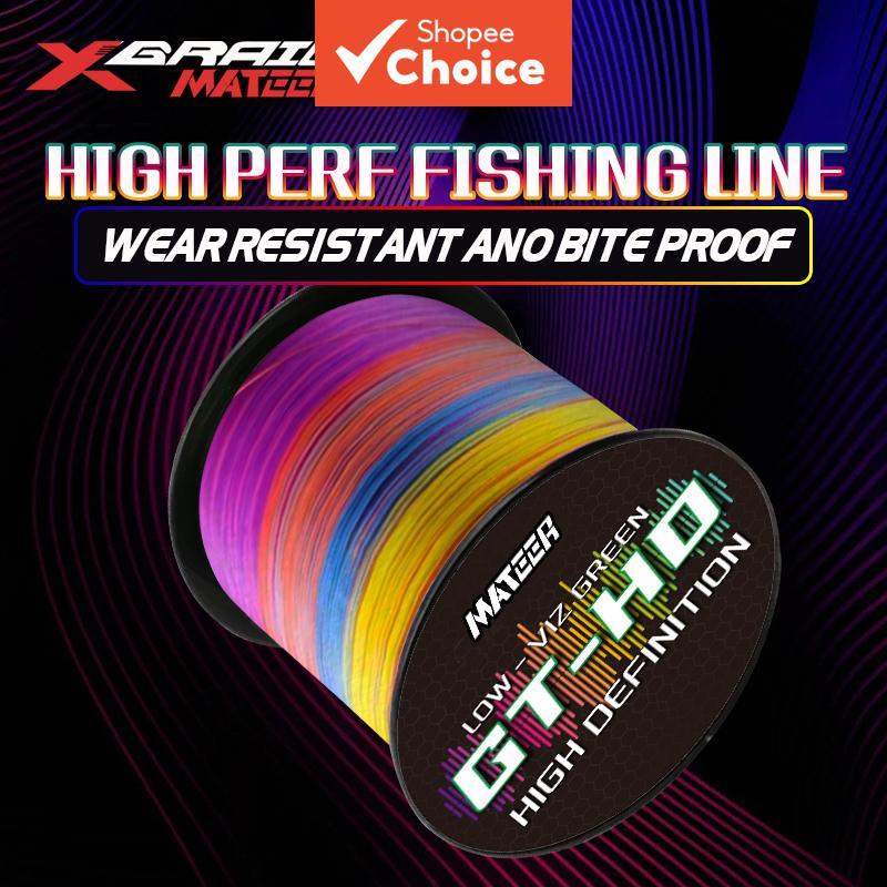 MATEER X8 สายเบ็ดถักเปีย PE 8 เส้น 300/500 เมตร 11.8-91 กก. ทนการขีดข่วน 30-210 ปอนด์ ปลาคาร์ป 100% 