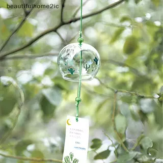 [ใหม่] ญี่ปุ่น Wind Bell ญี่ปุ่น Wind Chimes Handmade แก้ว Furin ตกแต่งบ้านสปาห้องครัวตกแต่งสํานักงาน Sakura Cherry Blossom รูปแบบ [TH]