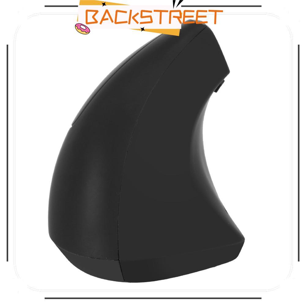 BACKSTAGE Left Handed Mouse, เมาส์ไร้สาย 2.4GHz, การออกแบบซ้ายปรับ DPI 6 ปุ่มสีดําเมาส์ตามหลักสรีรศา